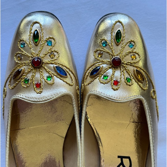 Vintage Gold Jeweled Shoes - Picture 15 of 15